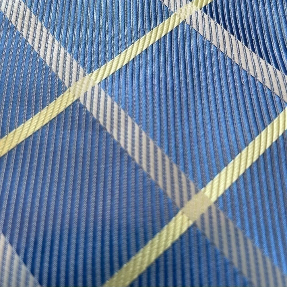 BOSS Men’s Silk Tie | Blue, White, Yellow